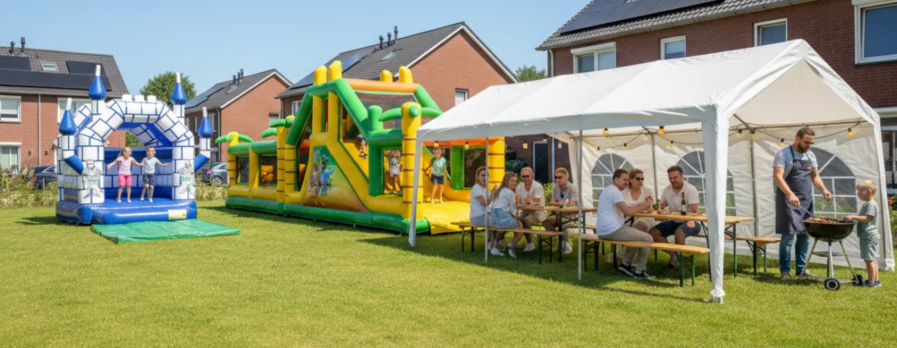 Buurtfeest organiseren met Springkussenverhuur Roermond