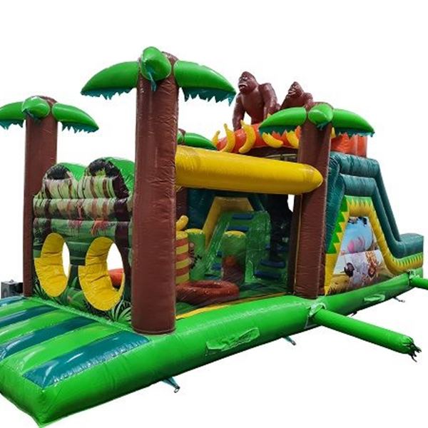 Stormbaan Jungle met glijbaan 10m