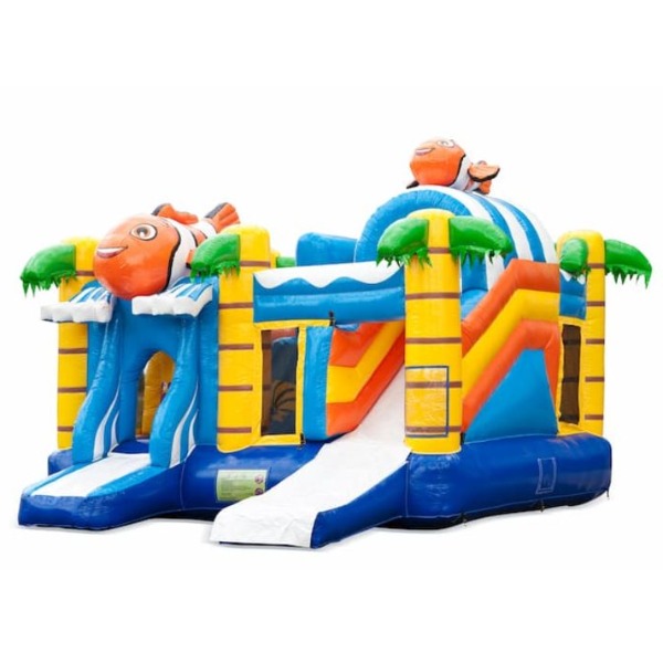 Springkussen Multiplay Clownvis 6x5m